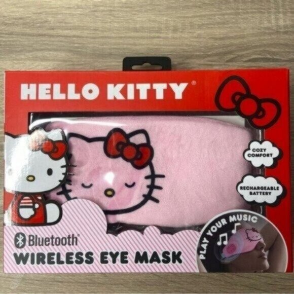 Hello Kitty Pink Bluetooth Wireless Eye Mask NWT